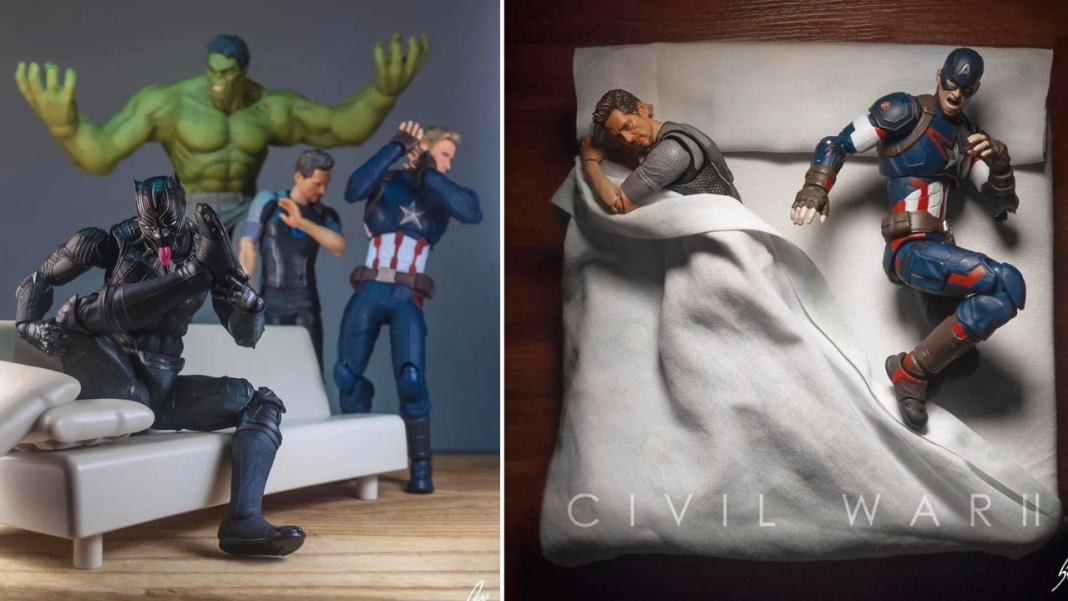 Artist-taken Images The Marvel Heroes & Friends' Everyday Lives