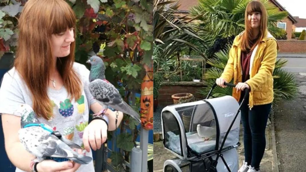 This girl spends more than €4,500 a year to care for and pamper two pigeons.